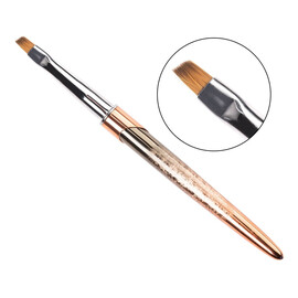 Pędzelek One Stroke skośny do zdobień i żelu #6