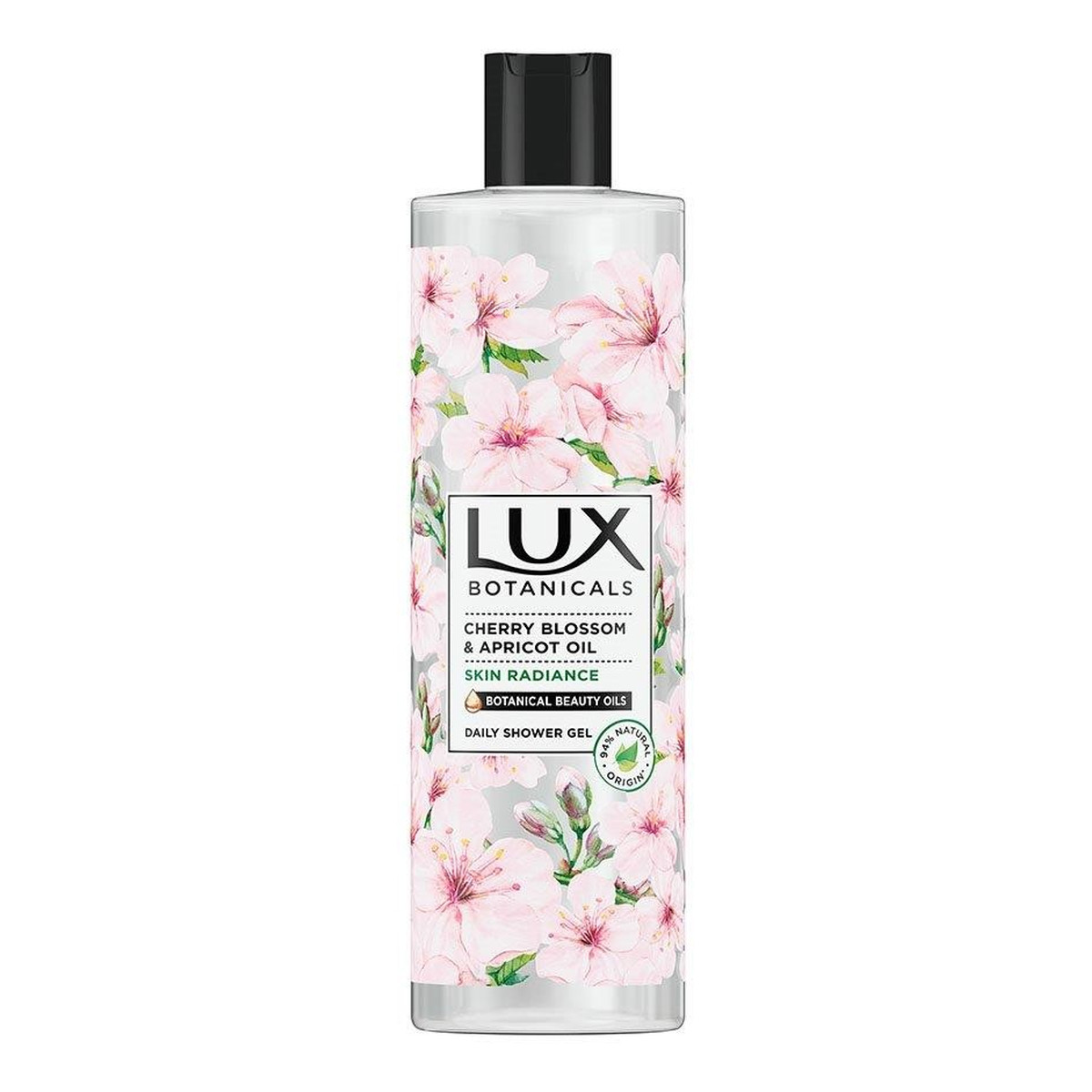 Lux Botanicals Żel pod prysznic rozświetlający Cherry Blossom & Apricot Oil 500ml