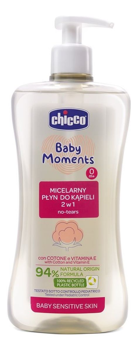 Baby moments micelarny płyn do kąpieli 2w1 0m+