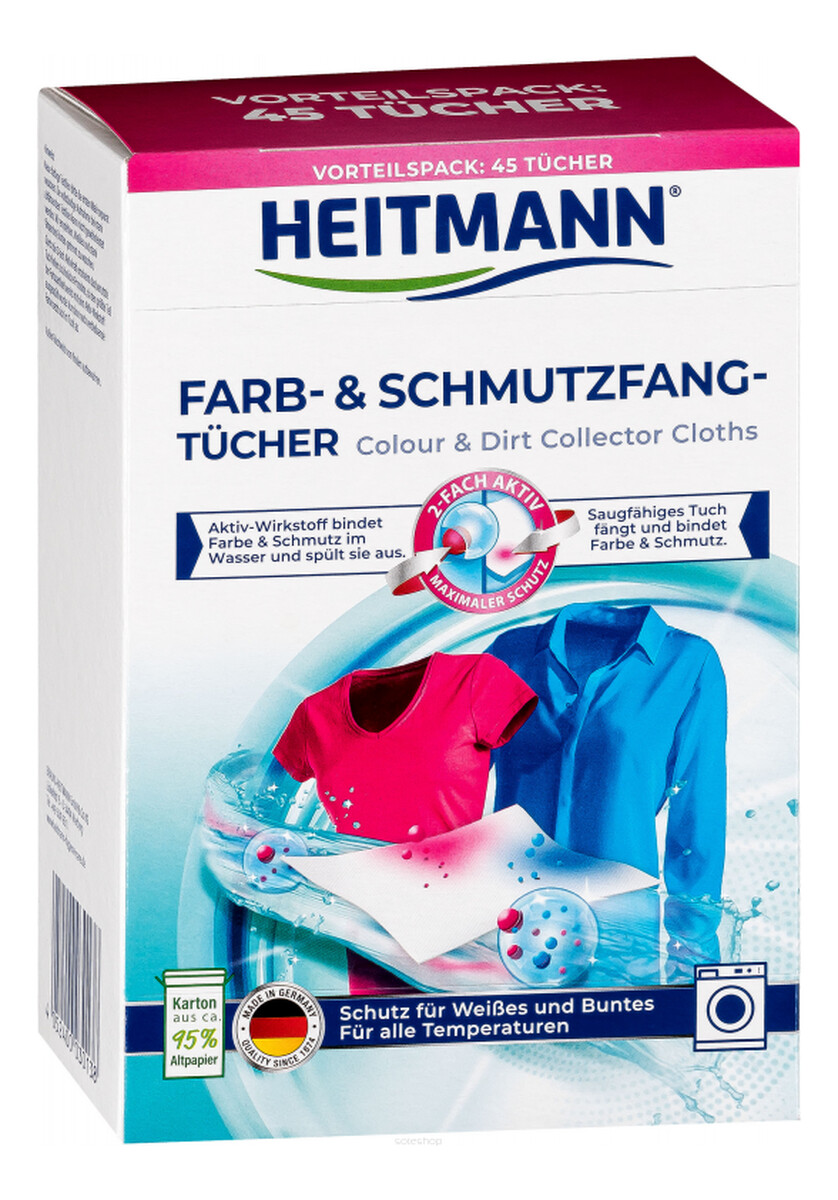 Chusteczki wyłapujące kolor i brud 45szt