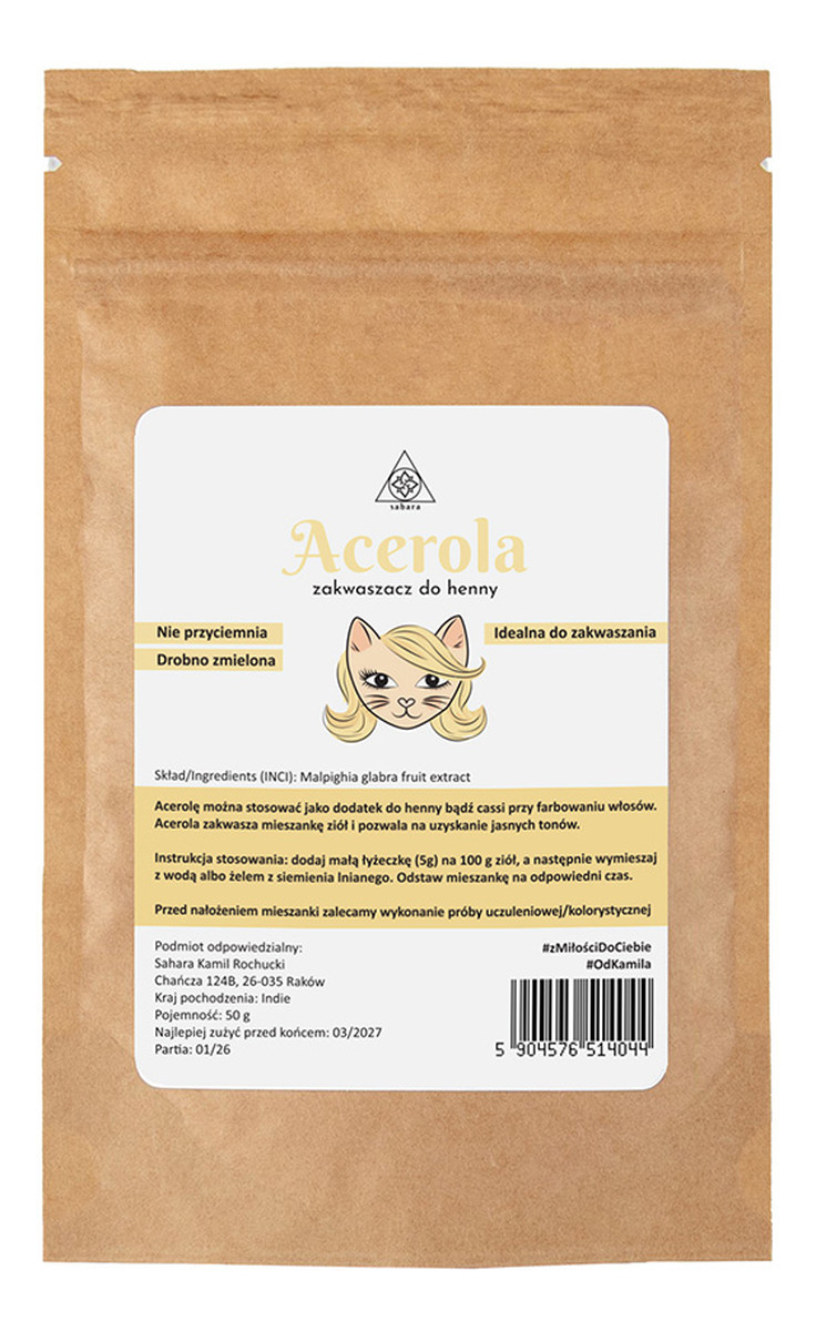 Zakwaszacz do henny Acerola