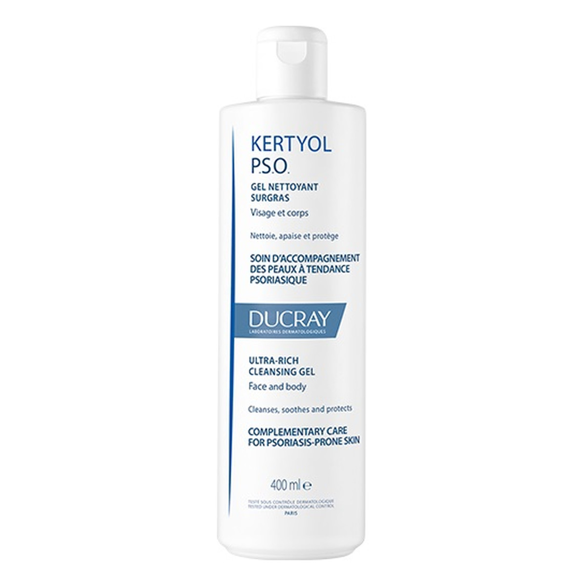 Ducray Kertyol P.S.O Ultra-Rich Cleansing Gel żel myjący do twarzy i ciała na łuszczycę 400ml