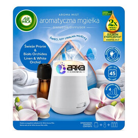Mgiełka z olejkami komplet Świeże Pranie & Biała Orchidea