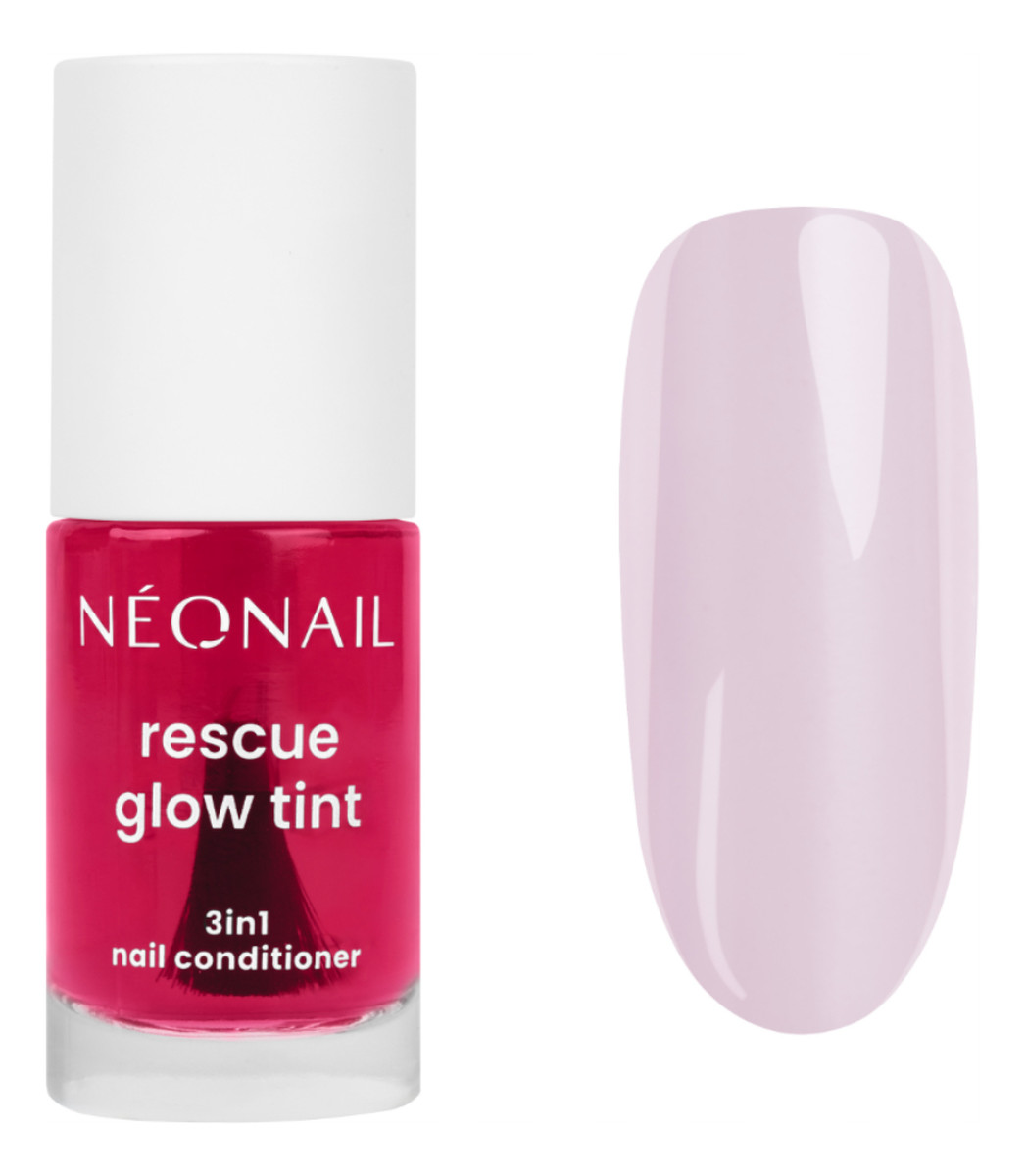Rescue Glow Tint regenerująca odżywka do paznokci Glazed Strawberry
