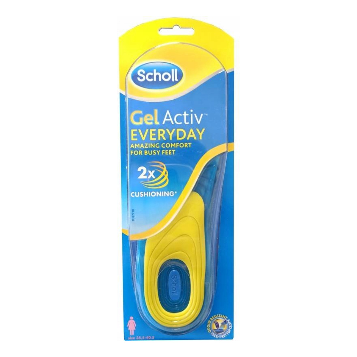 Scholl GelActiv Everyday Żelowe wkładki do obuwia dla kobiet r.35.5-40.5 2szt.