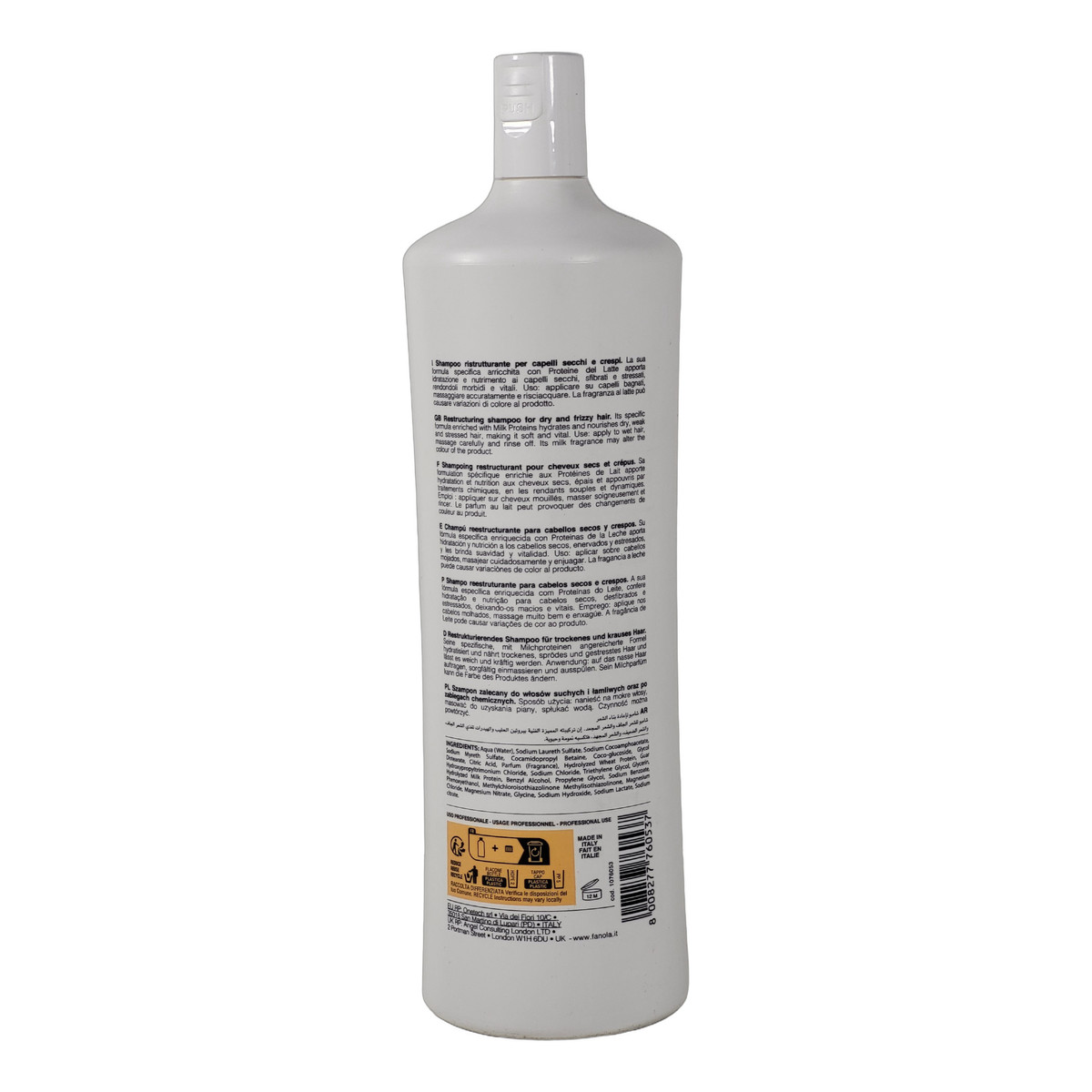 Fanola Nourishing Restructuring Shampoo szampon do włosów suchych i łamliwych 1000ml