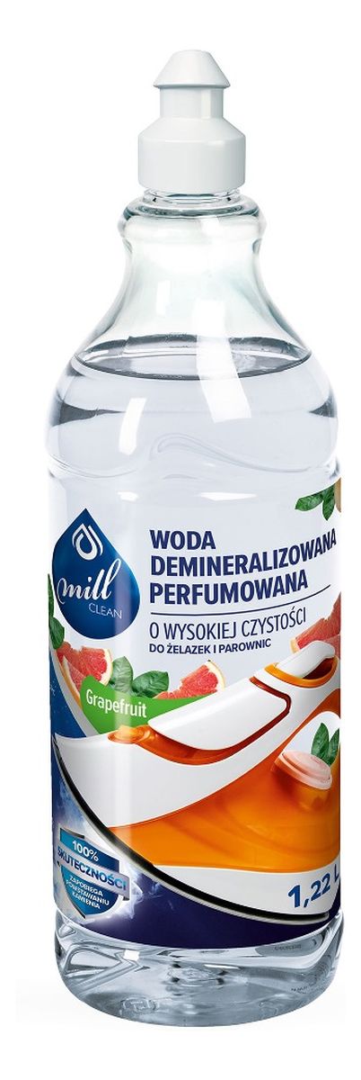 Woda Demineralizowana o wysokiej czystości do żelazek, parownic, nawilżaczy powietrza Grapefruit