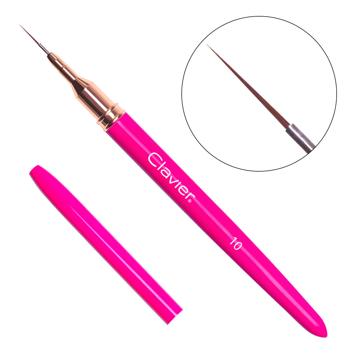 Clavier Pędzelek Do Zdobień Precyzyjny 10 mm #3 Magenta