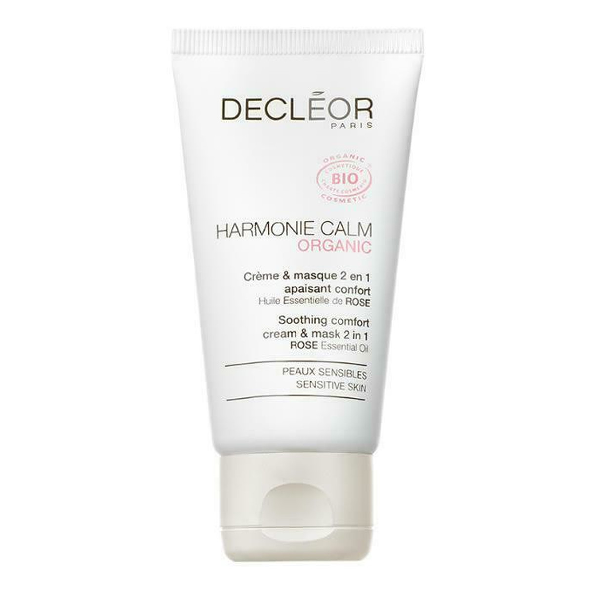Decleor Harmonie Calm Organic krem maska 2w1 do skóry wrażliwej i reaktywnej 50ml