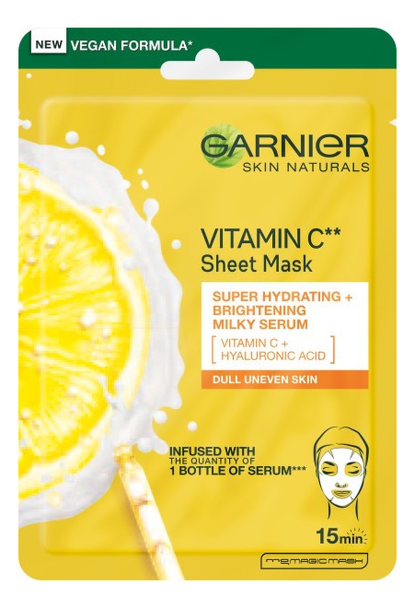 Vitamin C Maska na tkaninie intensywnie nawilżająca