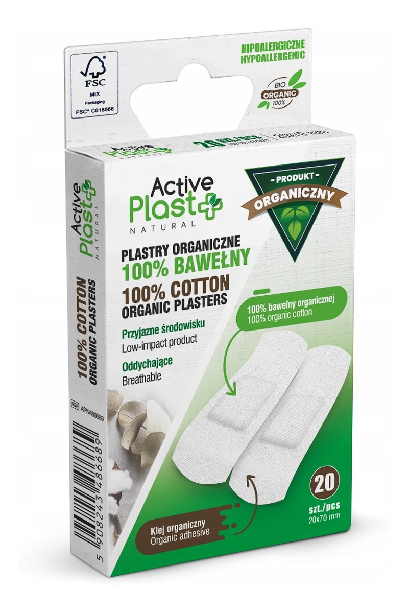 Plastry opatrunkowe 100% Bawełny
