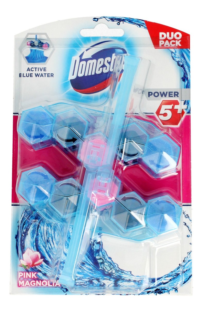 Pink Magnolia DUO Kostka WC koszyk Active Blue Water 2 x