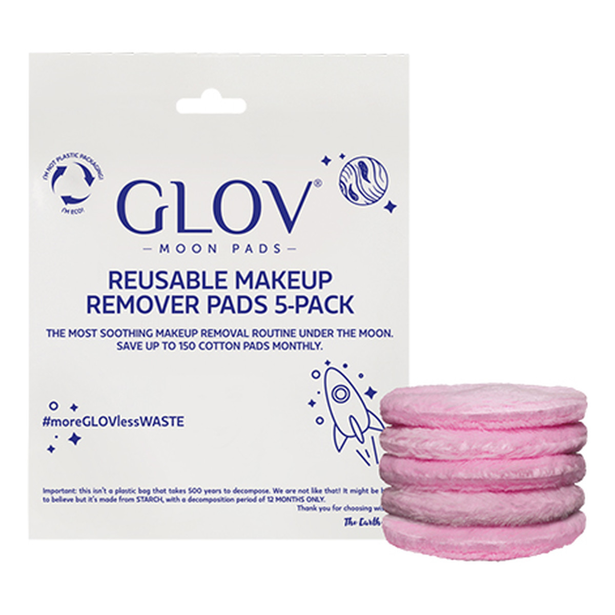 Glov Moon Pads Reusable Makeup Remover płatki do zmywania makijażu 5szt