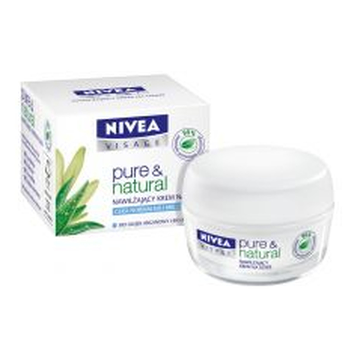 Nivea Visage Krem Nawilżający Na Dzień Pure & Natural Skóra Normalna I Mieszana 50ml