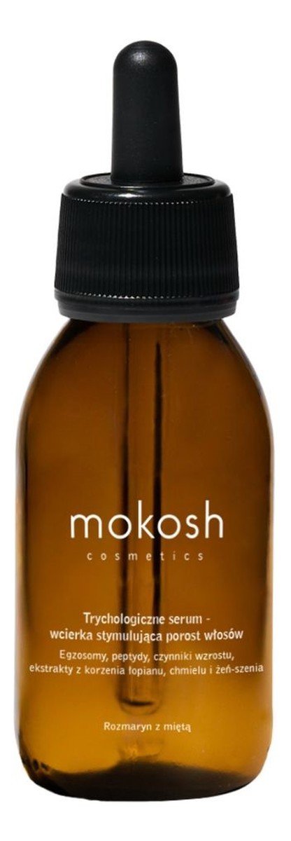 Trychologiczne serum-wcierka stymulująca porost włosów rozmaryn z miętą