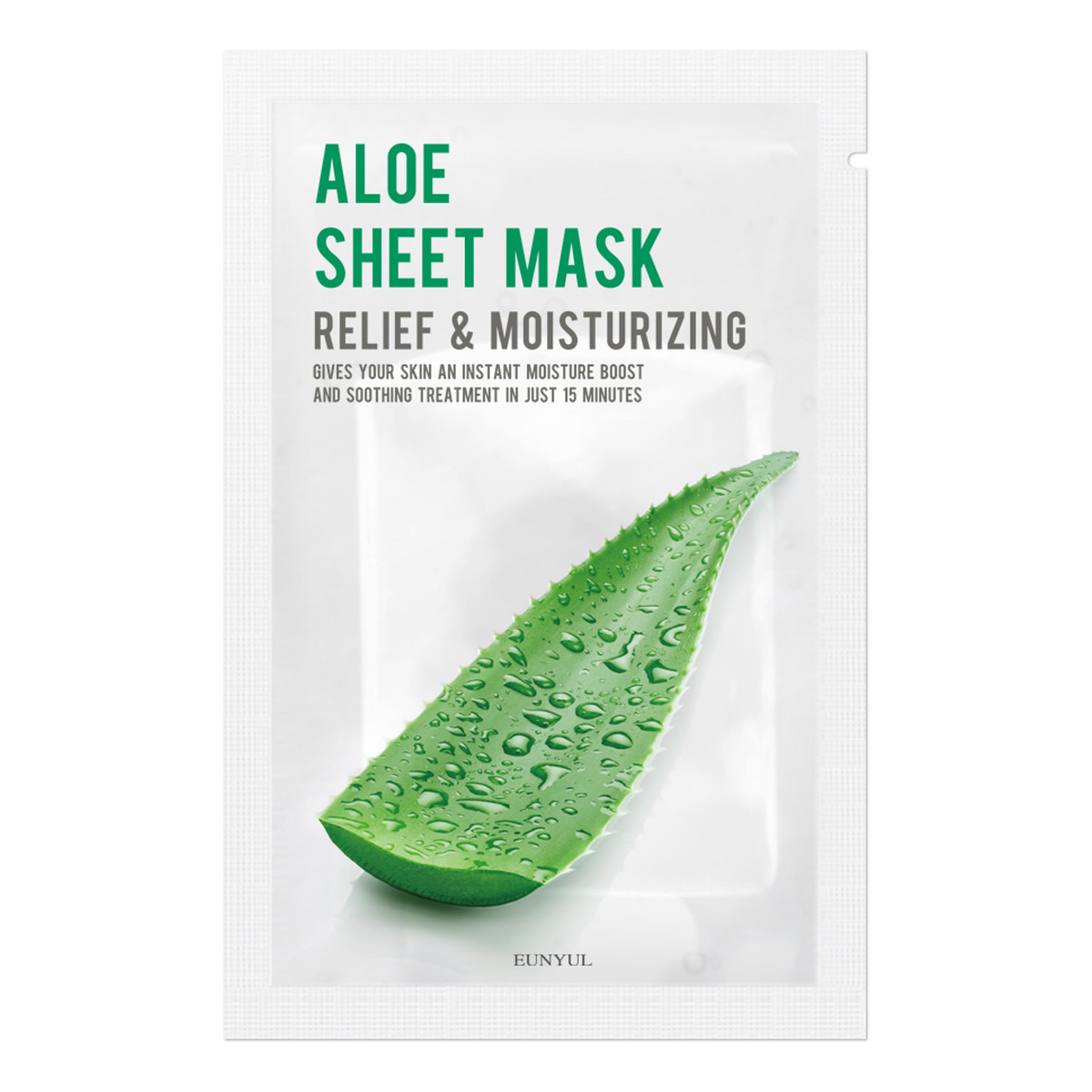 Eunyul Aloe Sheet Mask Nawilżająco-łagodząca maseczka w płachcie z aloesem 22ml