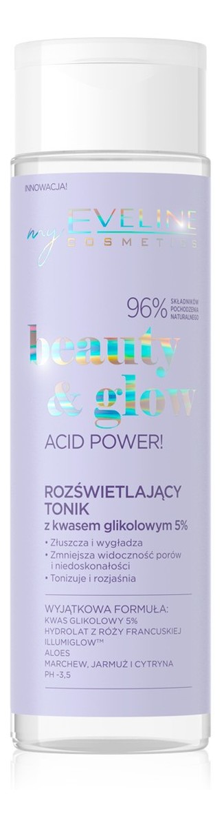 Rozświetlający tonik z kwasem glikolowym 5%