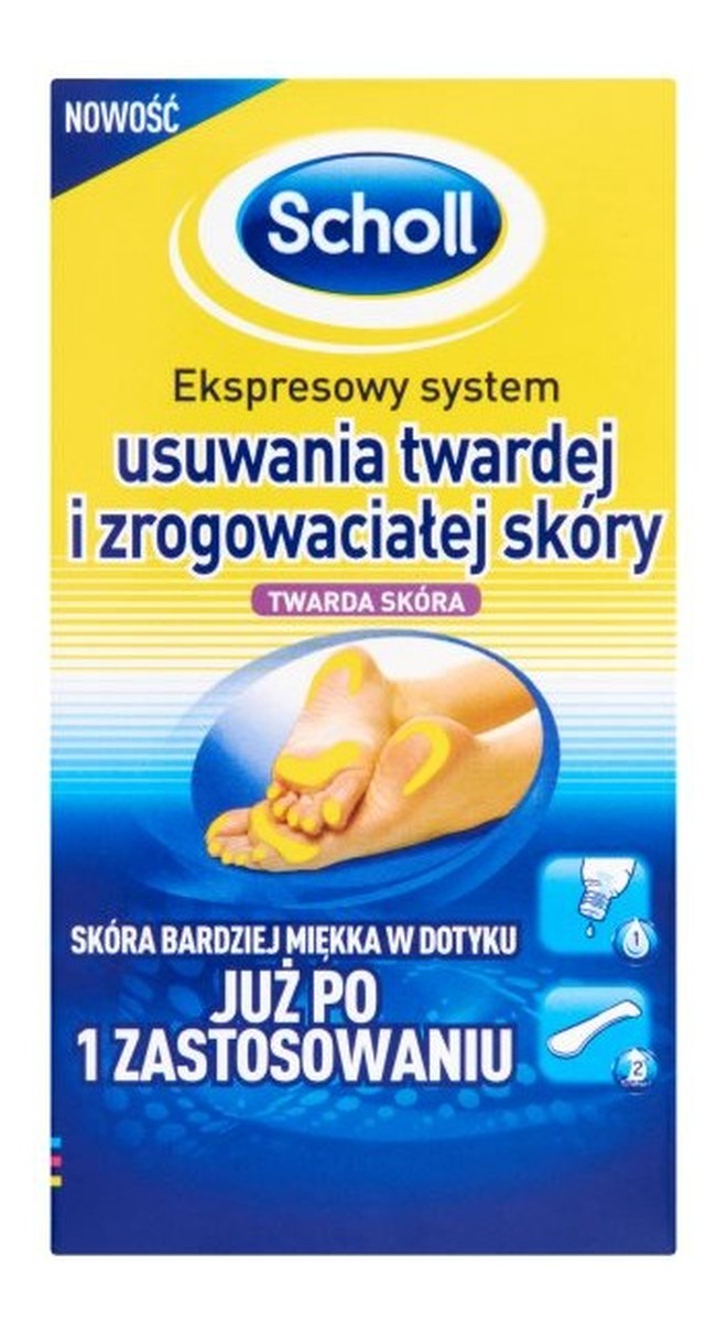 Ekspresowy system usuwania twardej i zrogowaciałej skóry