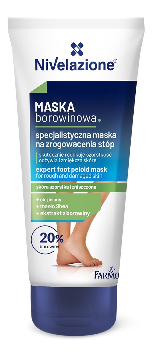 Farmona nivelazione stopy specjalistyczna maska borowinowa na zrogowacenia stóp