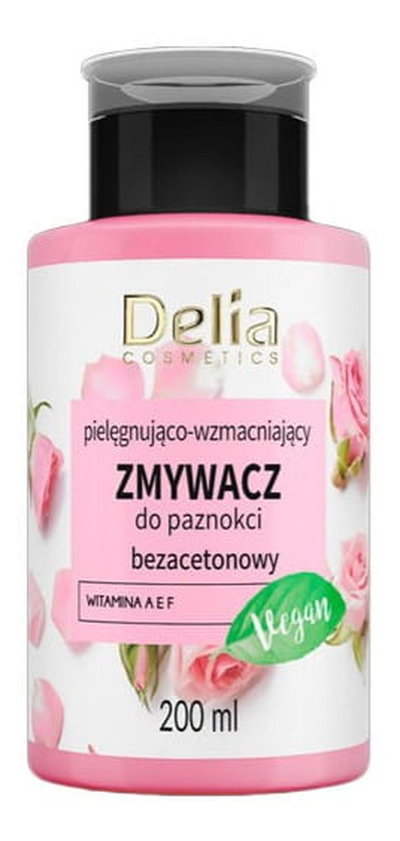 Zmywacz do paznokci wzmacniająco-pielęgnujący bez acetonu