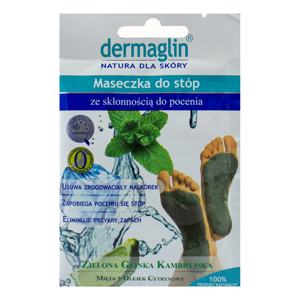Dermaglin BIO Maseczka Do Stóp Ze Skłonnością Do Pocenia 40g