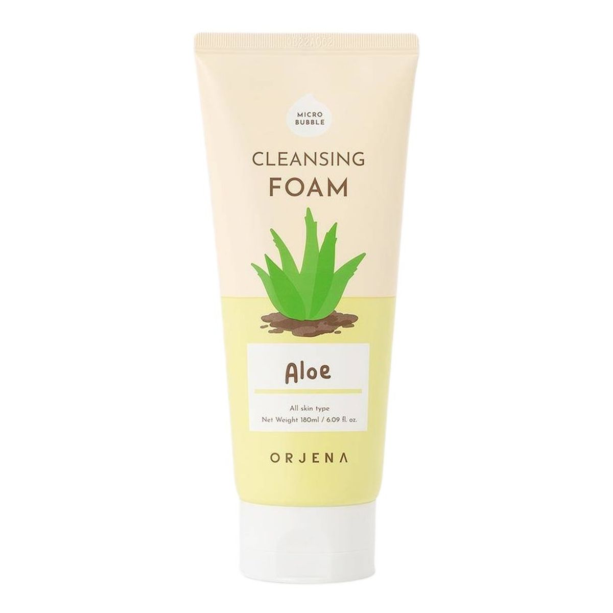 Orjena Cleansing foam aloe kojąco-nawilżająca pianka do mycia twarzy 180ml