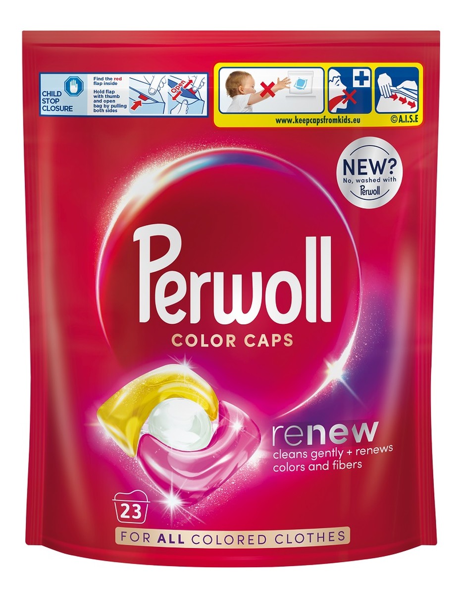 Renew color caps kapsułki do prania kolorowych tkanin 23szt.