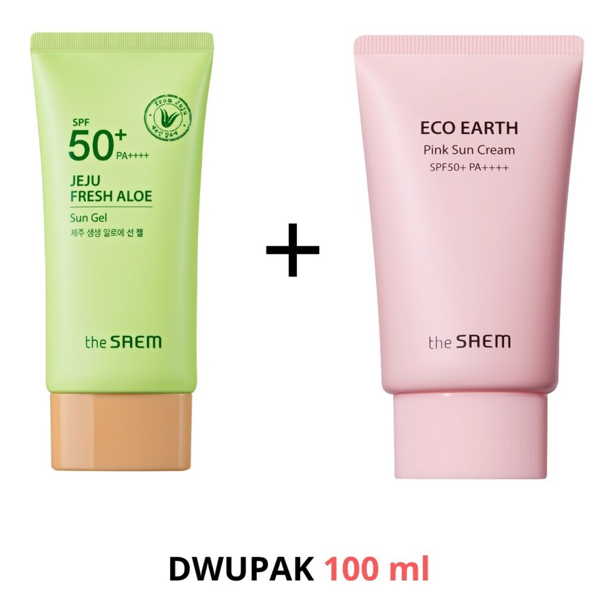 Pakiet spf50+-jeju sun gel + eco pink sun