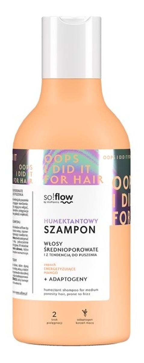 humektantowy szampon do włosów średnioporowatych i z tendencją do puszenia