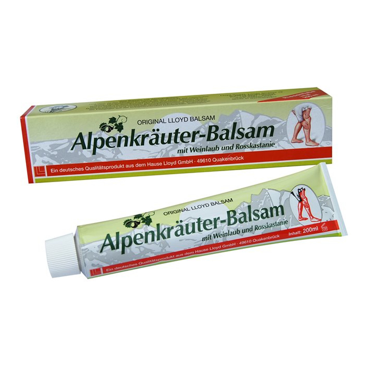 Natura Pharma ALPENKRAUTER Balsam alpejski z kasztanowcem i liśćmi winogron 250ml