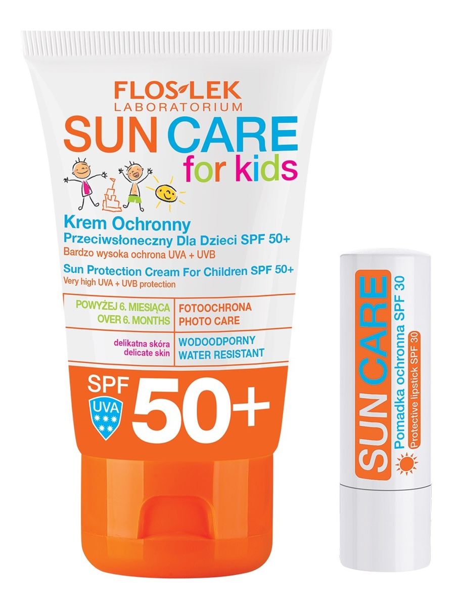 for Kids Krem ochronny przeciwsłoneczny SPF50 dla dzieci + Pomadka ochronna SPF30