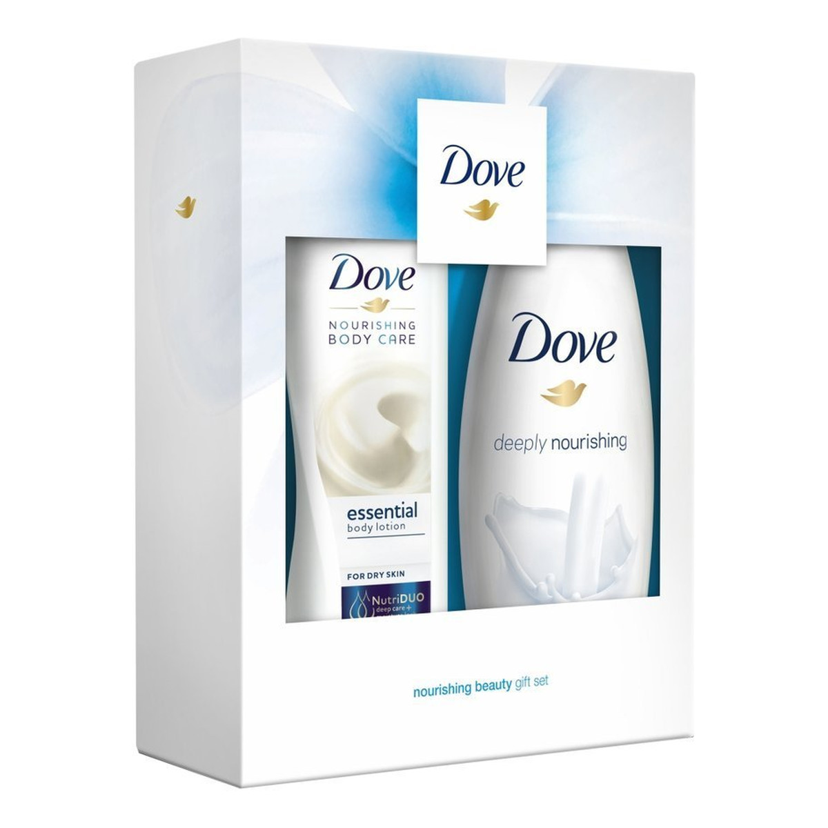 Dove Men+Care Zestaw prezentowy Nourishing Body mleczko do ciała 250ml+żel pod prysznic