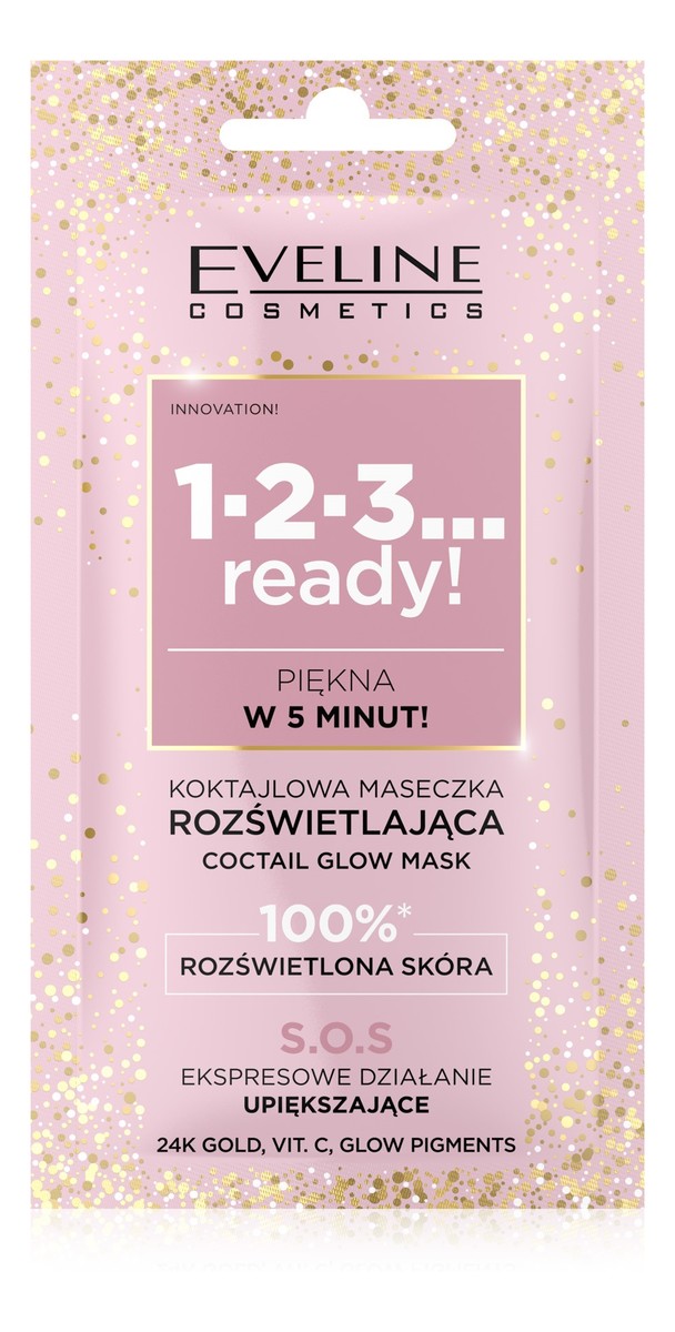 Koktajlowa maska do twarzy rozświetlająca