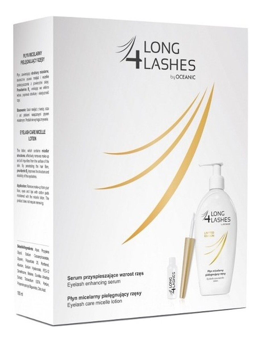 Zestaw: Serum Przyspieszające Wzrost Rzęs+Płyn Micelarny