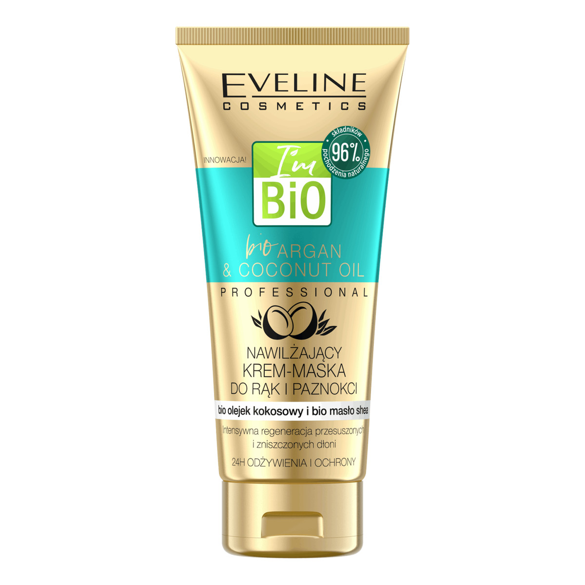 Eveline I'm Bio Nawilżający krem-maska do rąk i paznokci 100ml