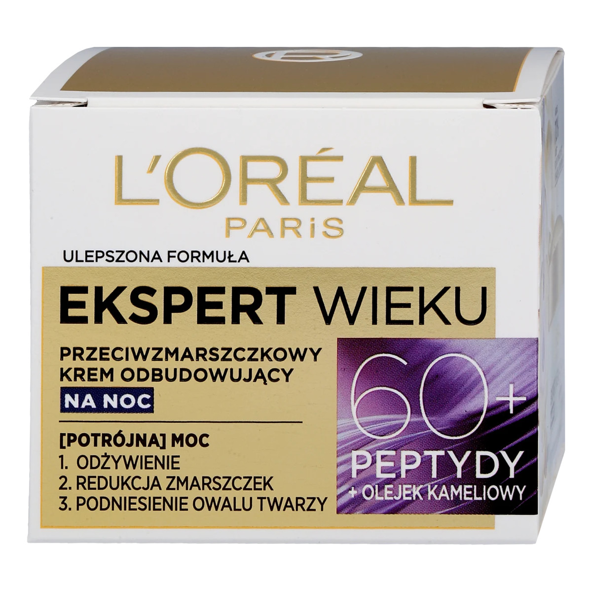 Loreal Ekspert Wieku 60+ Przeciwzmarszczkowy Krem Odbudowujący Na Noc 50ml