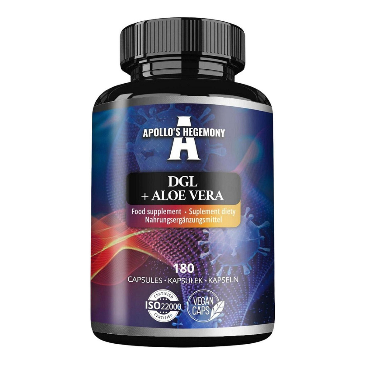 Apollo's Hegemony DGL + Aloe Vera suplement diety 180 Kapsułek