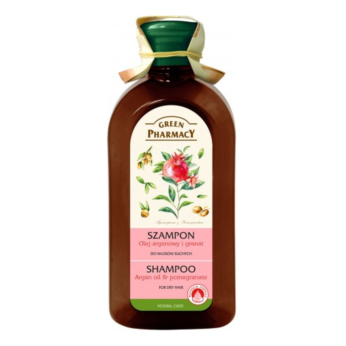 Green Pharmacy Herbal Cosmetics Hair Care Szampon Do Włosów Olej Arganowy i Granat 350ml
