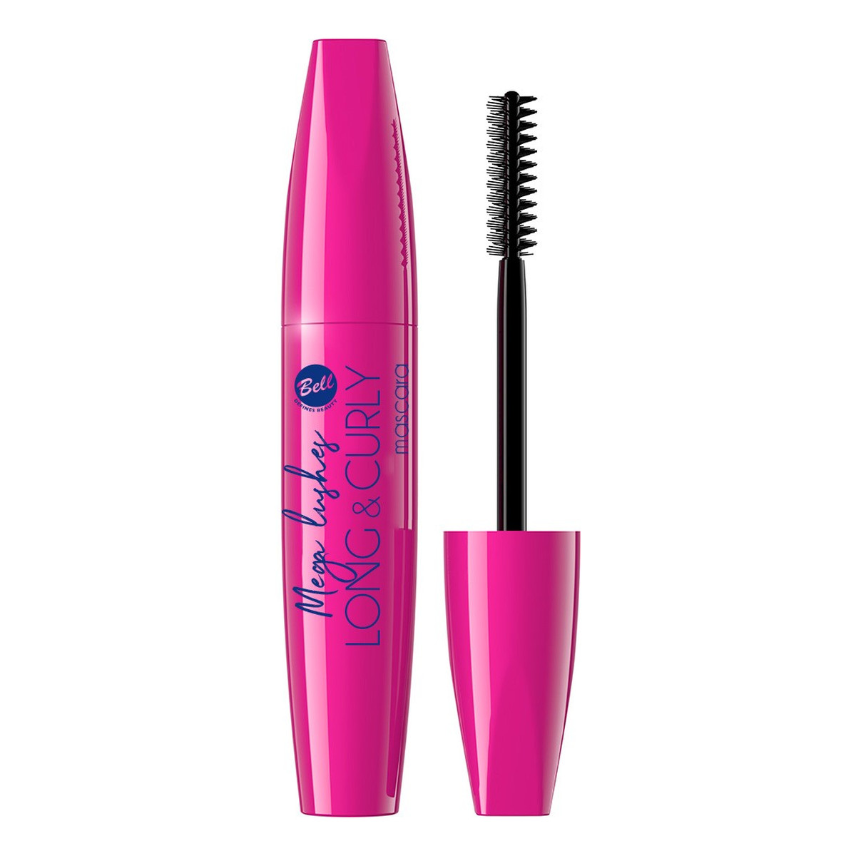 Bell Maskara do rzęs mega lashes long & curly-kolor czarny 10g