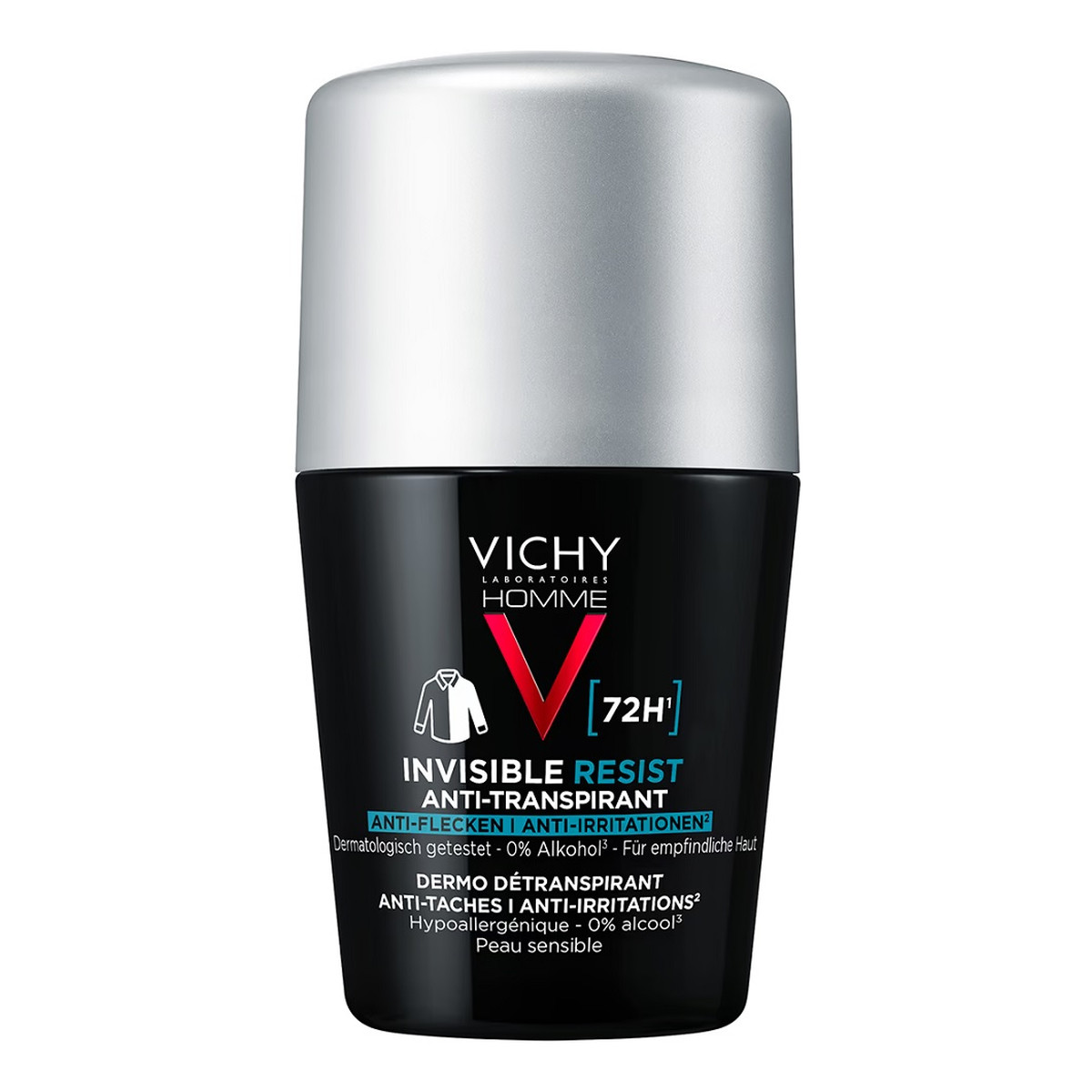 Vichy Homme invisible resist 72h antyperspirant w kulce przeciw śladom na ubraniach 50ml