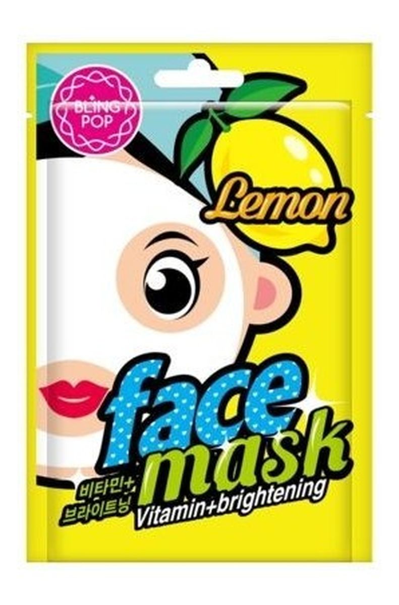 odżywiająco-rozświetlająca maska w płachcie Lemon