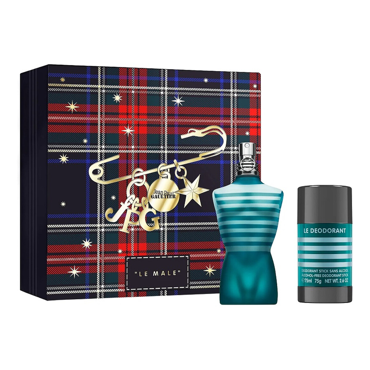 Jean Paul Gaultier Le Male Zestaw woda toaletowa spray 75ml + dezodorant sztyft 75ml