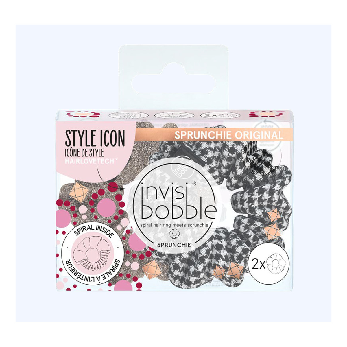 Invisibobble Sprunchie Aksamitne gumki do włosów British Royal Ladies 2szt