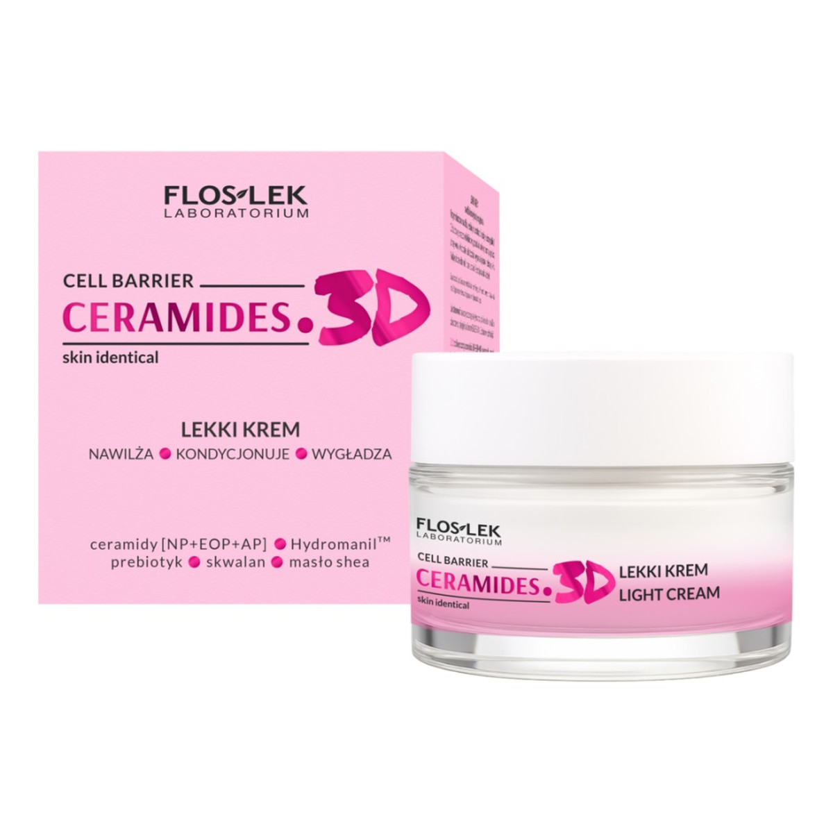 FlosLek Ceramides.3D lekki Krem do twarzy 50ml