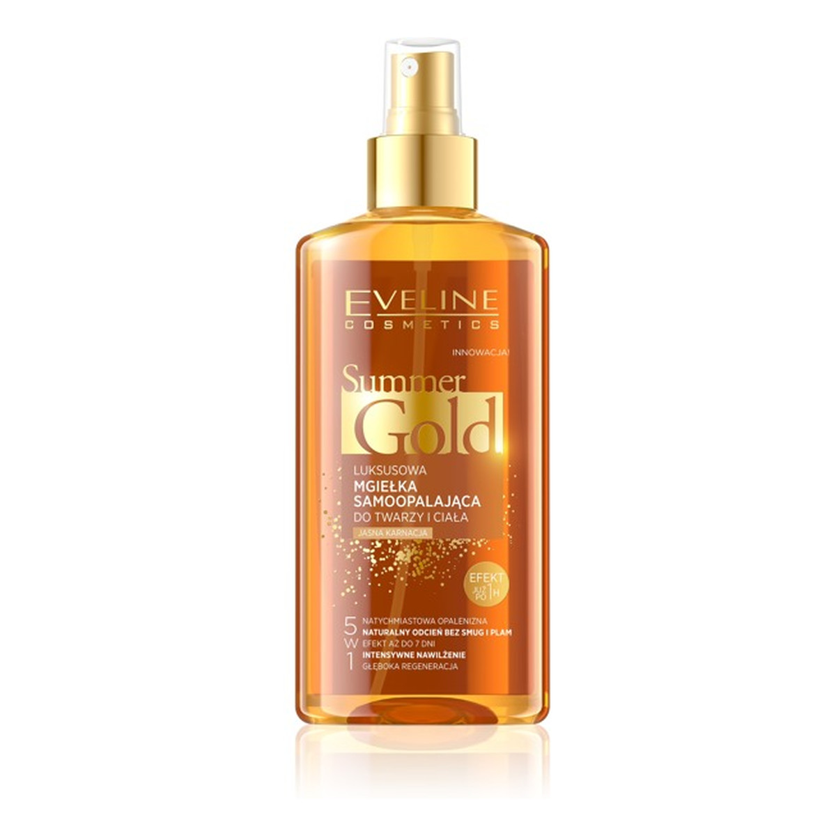 Eveline Summer Gold luksusowa mgiełka samoopalająca 5w1 jasna karnacja 150ml