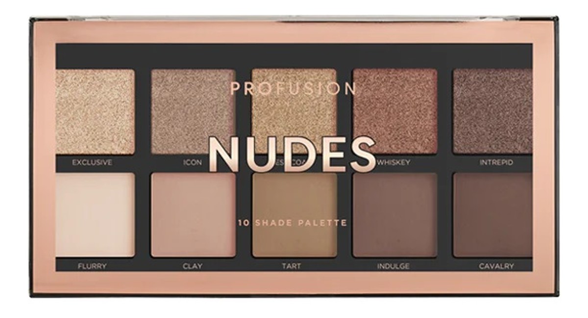 Nudes eyeshadow palette paleta 10 cieni do powiek