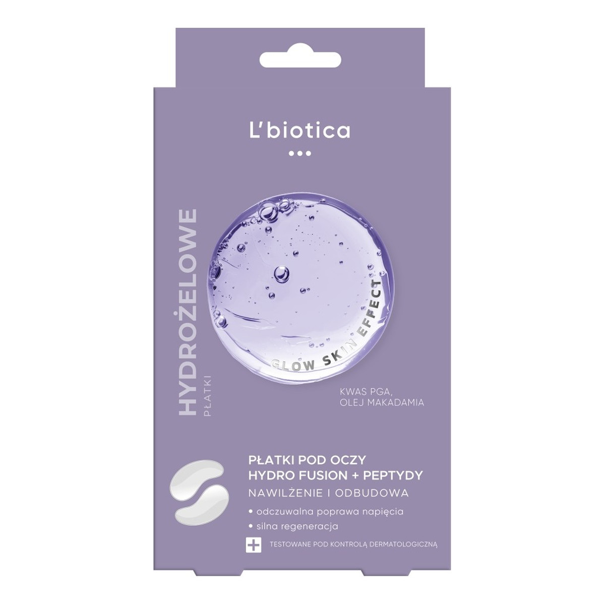 Lbiotica / Biovax PGA Hydro Fusion Hydrożelowe płatki pod oczy z peptydami