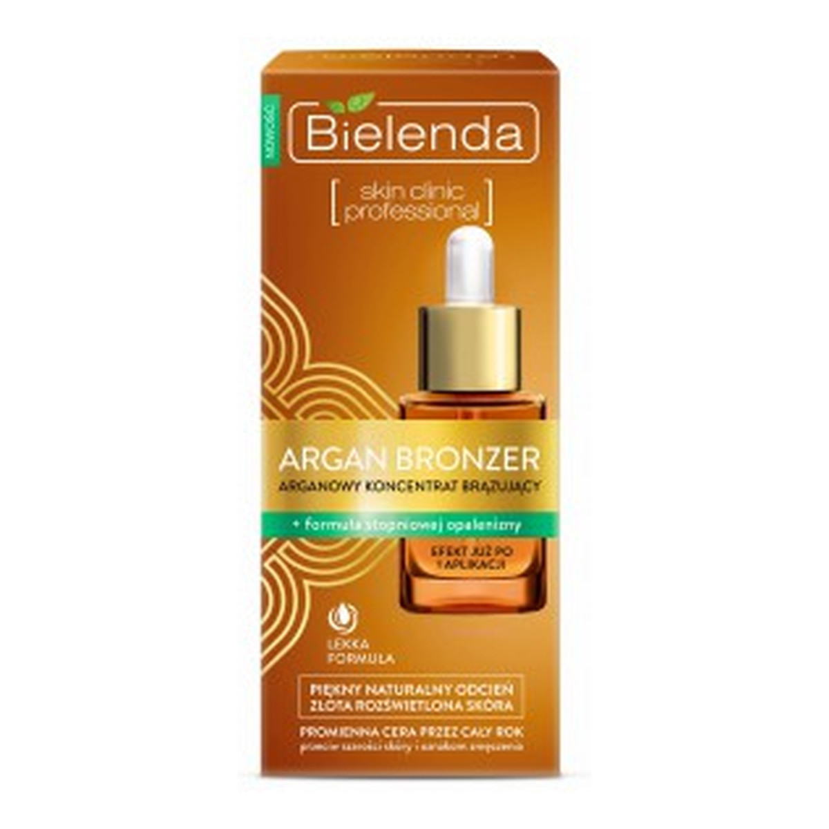 Bielenda Skin Clinic Professional Argan Bronzer Arganowy Koncentrat Brązujący 15ml
