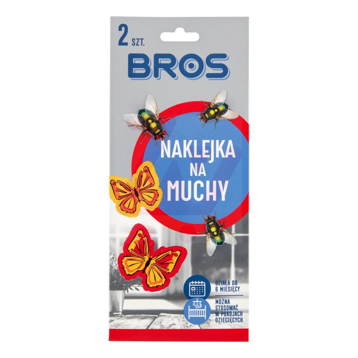 Bros Naklejka na muchy Motylek 2szt.