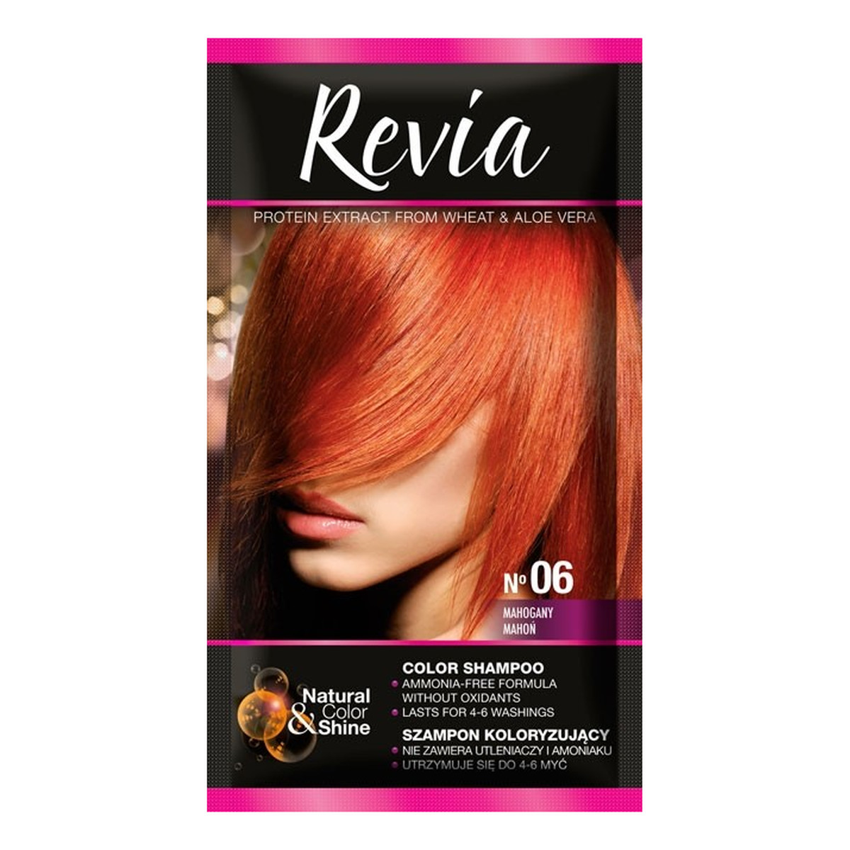 Revia Natural Color&Shine Szampon Koloryzujący 35ml